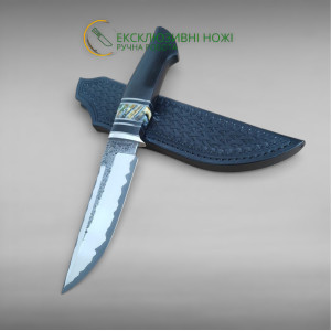 ЧОРНИЙ СУЛТАН ніж ручної роботи майстра MV Knify, сталь K390 в обкладках 95х18, 63 HRC